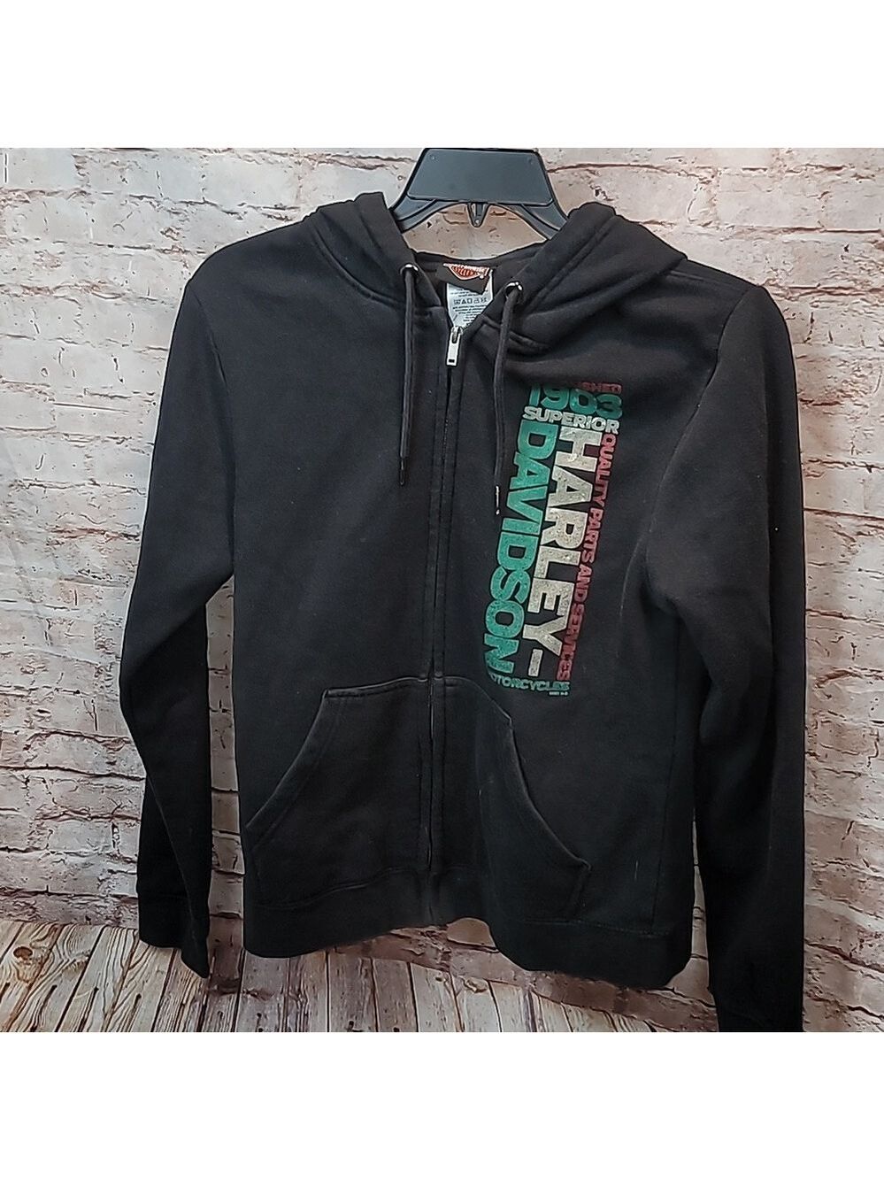 Harley davidson zip up hoodie Smoky mountains men's small - Picture 1 of 5